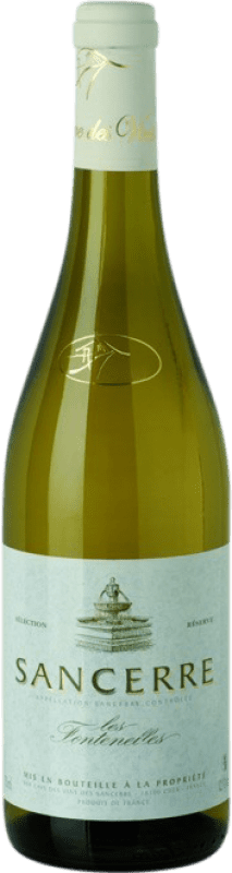 33,95 € Free Shipping | White wine Caves de Sancerre Les Fontenelles Reserve A.O.C. Sancerre France Sauvignon White Bottle 75 cl