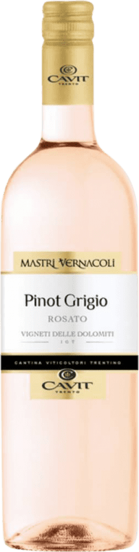11,95 € Kostenloser Versand | Roséwein Cavit Rosato I.G.T. Vigneti delle Dolomiti Trentino Italien Nebbiolo, Grauburgunder Flasche 75 cl