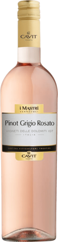 13,95 € 送料無料 | ロゼワイン Cavit I.G.T. Vigneti delle Dolomiti トレンティーノ イタリア Nebbiolo — ネッビオーロ, Pinot Gris — ピノ・グリ 75 cl
