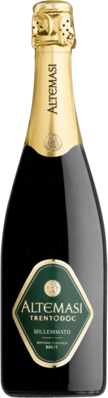 42,95 € 免费送货 | 白起泡酒 Cavit Altemasi Millesimato 香槟 D.O.C. Trento 特伦蒂诺 意大利 Chardonnay 瓶子 75 cl