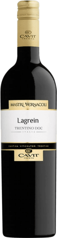 13,95 € 免费送货 | 红酒 Cavit Mastri Vernacoli D.O.C. Trentino 特伦蒂诺 意大利 Lagrein 瓶子 75 cl