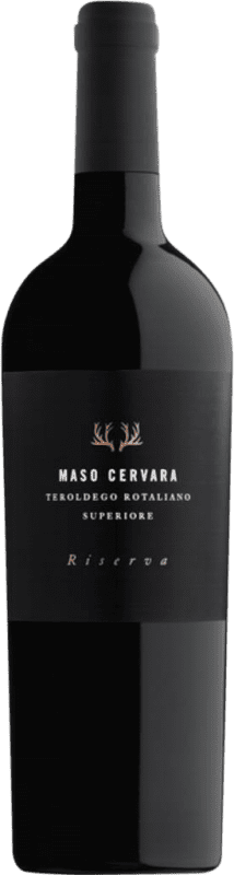 24,95 € 免费送货 | 红酒 Cavit Maso Cervara D.O.C. Teroldego Rotaliano 特伦蒂诺 意大利 Teroldego 瓶子 75 cl