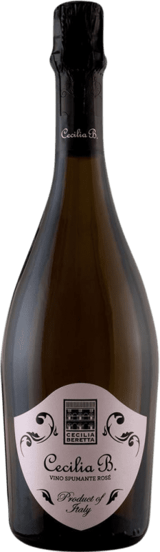 14,95 € 免费送货 | 玫瑰酒 Cecilia Beretta Spumante Rosé 意大利 Nebbiolo, Glera 瓶子 75 cl