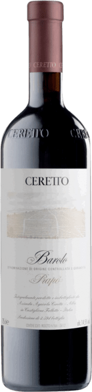 166,95 € Envio grátis | Vinho tinto Ceretto Prapò D.O.C.G. Barolo Piemonte Itália Nebbiolo Garrafa 75 cl