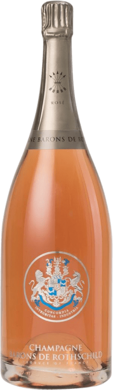 246,95 € 送料無料 | ロゼのスパークリングワイン Barons de Rothschild Brut — ブリュット Rosé — ロゼ A.O.C. Champagne シャンパン フランス Nebbiolo — ネッビオーロ, Chardonnay — シャルドネ マグナムボトル 1,5 L