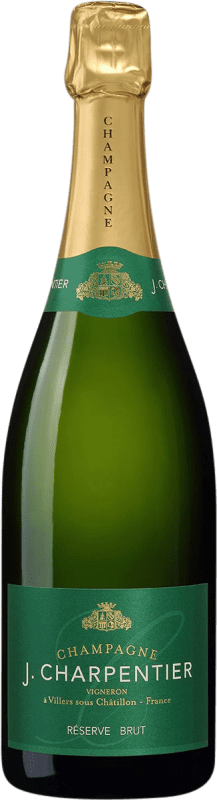 49,95 € Envoi gratuit | Vin Mousseux Blanc J. Charpentier Brut Réserve A.O.C. Champagne Champagne France Nebbiolo, Pinot Meunier Bouteille 75 cl