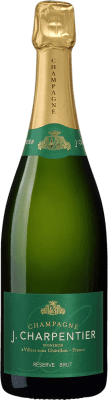 21,95 € Kostenloser Versand | Weißer Sekt J. Charpentier Brut Reserve A.O.C. Champagne Champagner Frankreich Nebbiolo, Pinot Meunier Halbe Flasche 37 cl