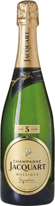 61,95 € 送料無料 | 白スパークリングワイン Jacquart Mosaďque Signature Brut A.O.C. Champagne Reims フランス Nebbiolo, Chardonnay, Pinot Meunier ボトル 75 cl