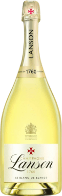 214,95 € 送料無料 | 白のスパークリングワイン Lanson Brut — ブリュット Blanc de Blancs A.O.C. Champagne シャンパン フランス Chardonnay — シャルドネ マグナムボトル 1,5 L