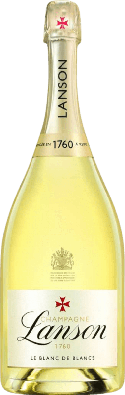 167,95 € Envio grátis | Espumante branco Lanson Le Blanc de Blancs Brut A.O.C. Champagne Champagne França Chardonnay Garrafa Magnum 1,5 L