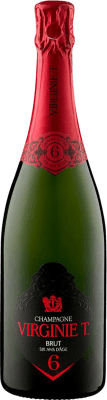 94,95 € Бесплатная доставка | Белое игристое Virginie Taittinger Grande Cuvée брют A.O.C. Champagne Сицилия Франция Pinot Black, Chardonnay, Pinot Meunier 6 Лет бутылка 75 cl