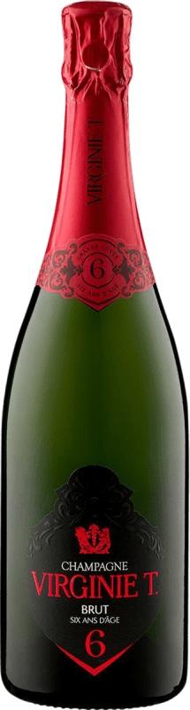 94,95 € Бесплатная доставка | Белое игристое Virginie Taittinger Grande Cuvée брют A.O.C. Champagne Сицилия Франция Pinot Black, Chardonnay, Pinot Meunier 6 Лет бутылка 75 cl