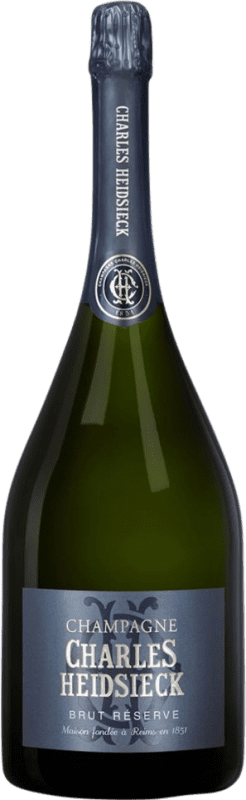 506,95 € 送料無料 | 白のスパークリングワイン Charles Heidsieck Brut — ブリュット レセルバ A.O.C. Champagne シャンパン フランス Pinot Noir — ピノ・ノワール ジェロボアム・ダブルマグナムボトル 3 L
