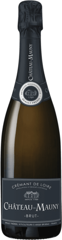 16,95 € Spedizione Gratuita | Spumante bianco Château de Mauny Brut A.O.C. Crémant de Loire Loire Francia Chardonnay, Chenin Bianco Bottiglia 75 cl