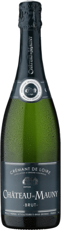 14,95 € Spedizione Gratuita | Spumante bianco Château de Mauny Brut A.O.C. Crémant de Loire Loire Francia Chardonnay, Chenin Bianco Bottiglia 75 cl