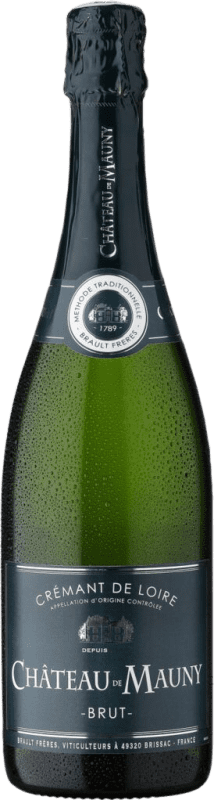 14,95 € Kostenloser Versand | Weißer Sekt Château de Mauny Brut A.O.C. Crémant de Loire Loire Frankreich Chardonnay, Chenin Weiß Flasche 75 cl