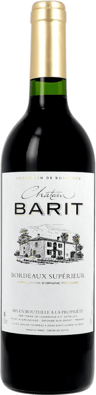 7,95 € 免费送货 | 红葡萄酒 Château Barit 特级 A.O.C. Bordeaux 波尔多 法国 Merlot — 梅洛, Cabernet Sauvignon — 赤霞珠, Cabernet Franc — 品丽珠 75 cl