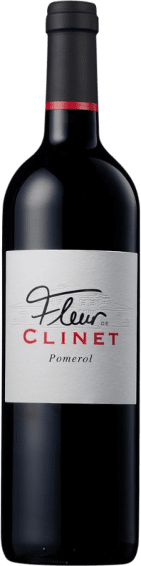 69,95 € 免费送货 | 红酒 Château Clinet Fleur A.O.C. Bordeaux 波尔多 法国 Merlot, Cabernet Franc 瓶子 75 cl