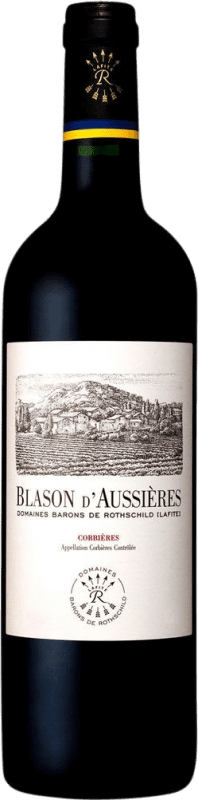 39,95 € Free Shipping | Red Wine Barons de Rothschild Blason A.O.C. Corbières France Syrah — Shiraz, Garnacha — Grenache, Cariñena — Carignan, Mourvèdre Magnum Bottle 1,5 L