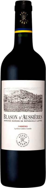 38,95 € Kostenloser Versand | Rotwein Barons de Rothschild Blason A.O.C. Corbières Frankreich Syrah, Grenache, Carignan, Mourvèdre Magnum-Flasche 1,5 L