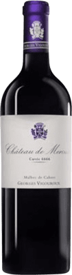 79,95 € Kostenloser Versand | Rotwein Château de Mercuès 6666 d'Origine A.O.C. Cahors Occitania Frankreich Malbec Flasche 75 cl