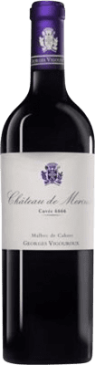 67,95 € Envio grátis | Vinho tinto Château de Mercuès 6666 d'Origine A.O.C. Cahors Occitania França Malbec Garrafa 75 cl