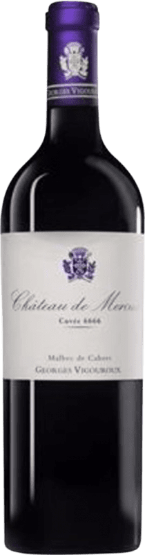 67,95 € Envio grátis | Vinho tinto Château de Mercuès 6666 d'Origine A.O.C. Cahors Occitania França Malbec Garrafa 75 cl