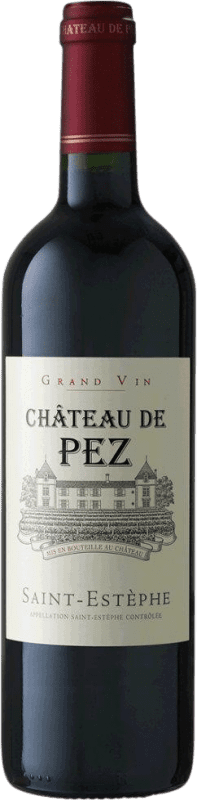 85,95 € 免费送货 | 红酒 Château de Pez Cru Bourgeois Exceptionnel A.O.C. Saint-Estèphe 波尔多 法国 Merlot, Cabernet Sauvignon, Cabernet Franc, Malbec, Petit Verdot 瓶子 75 cl