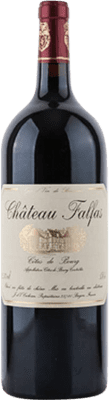 74,95 € 送料無料 | 赤ワイン Château Falfas A.O.C. Côtes de Bourg ボルドー フランス Merlot — メルロー, Cabernet Sauvignon — カベルネ・ソーヴィニヨン, Cabernet Franc — カベルネ・フラン マグナムボトル 1,5 L