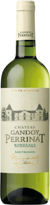 7,95 € Spedizione Gratuita | Vino Bianco Château Gandoy Perrinat A.O.C. Bordeaux bordò Francia Sauvignon Bottiglia 75 cl