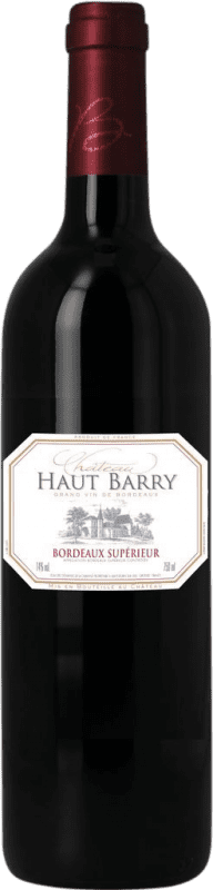 12,95 € Envío gratis | Vino Tinto Château Haut Barry Supérieur — Superior A.O.C. Bordeaux Burdeos Francia Merlot, Cabernet Sauvignon, Cabernet Franc Botella 75 cl