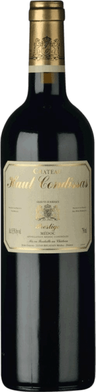 62,95 € Бесплатная доставка | Красное вино Château Haut Condissas Prestige A.O.C. Médoc Бордо Франция Merlot, Cabernet Sauvignon, Cabernet Franc, Petit Verdot бутылка 75 cl