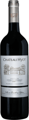 17,95 € 免费送货 | 红葡萄酒 Château Hyot. Castillon A.O.C. Côtes de Bordeaux 波尔多 法国 Merlot — 梅洛, Cabernet Sauvignon — 赤霞珠, Cabernet Franc — 品丽珠 75 cl