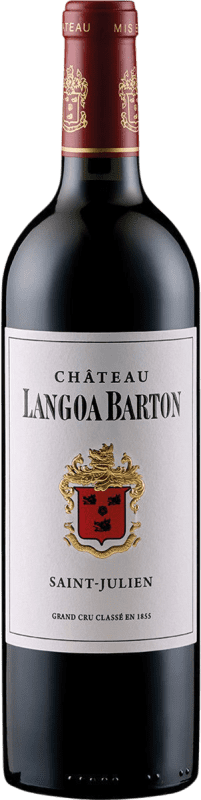 67,95 € Бесплатная доставка | Красное вино Château Langoa Barton 3eme Grand Cru Classé A.O.C. Saint-Julien Бордо Франция Merlot — Мерло, Cabernet Sauvignon — Каберне Совиньон, Cabernet Franc — Каберне Фран 75 cl