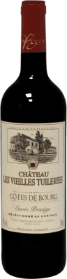 9,95 € Envío gratis | Vino Tinto Château Les Vieilles Tuileries Cuvée, Prestige A.O.C. Bordeaux Burdeos Francia Merlot, Cabernet Franc Botella 75 cl