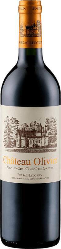 51,95 € 免费送货 | 红酒 Château Olivier Grand Cru Classé Rouge A.O.C. Pessac-Léognan 波尔多 法国 Merlot, Cabernet Sauvignon, Petit Verdot 瓶子 75 cl