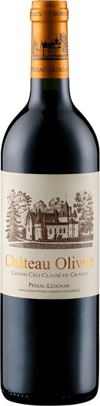 51,95 € Бесплатная доставка | Красное вино Château Olivier Grand Cru Classé Rouge A.O.C. Pessac-Léognan Бордо Франция Merlot, Cabernet Sauvignon, Petit Verdot бутылка 75 cl