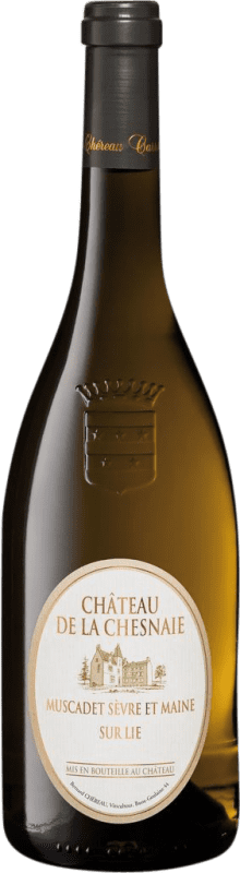 14,95 € Envio grátis | Vinho branco Chéreau Carré Château de la Chesnaie sur Lie A.O.C. Muscadet-Sèvre et Maine Loire França Melon de Bourgogne Garrafa 75 cl