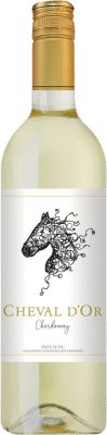 6,95 € Spedizione Gratuita | Vino Bianco Cheval d'Or Francia Chardonnay 75 cl