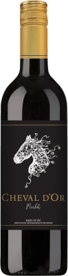 5,95 € Spedizione Gratuita | Vino Rosso Cheval d'Or Francia Merlot 75 cl