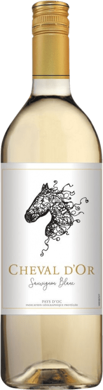 8,95 € Spedizione Gratuita | Vino Bianco Cheval d'Or Francia Sauvignon 1 L