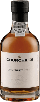 7,95 € Envio grátis | Vinho Generoso Fortificado Churchill's White Dry — Seco I.G. Douro Douro Portugal Malvasia, Códega Garrafinha 20 cl