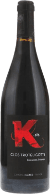 15,95 € Free Shipping | Red Wine Clos Troteligotte K-or A.O.C. Cahors Occitania France Malbec 75 cl