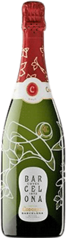 13,95 € Spedizione Gratuita | Spumante Bianco Codorníu 1872 Barcelona Brut Cuvée D.O. Penedès Catalogna Spagna Macabeo Bottiglia 75 cl