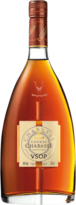 76,95 € Kostenloser Versand | Cognac Chabasse VSOP A.O.C. Cognac Frankreich Follec Weiß, Ugni Blanco, Colombard 5 Jahre Flasche 70 cl