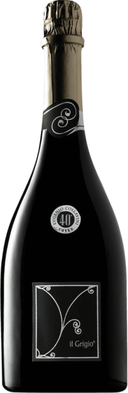 19,95 € Kostenloser Versand | Weißer Sekt Collavini Il Grigio Metodo Charmat Lungo Brut — Herb Friaul-Julisch Venetien Italien Chardonnay, Pinot Gris — Grauburgunder Flasche 75 cl