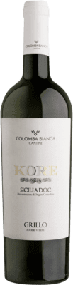 18,95 € Бесплатная доставка | Белое вино Colomba Bianca Kore D.O.C. Sicilia Сицилия Италия Grillo бутылка 75 cl