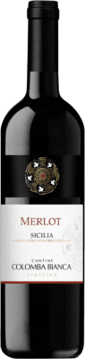 12,95 € 免费送货 | 红酒 Colomba Bianca D.O.C. Sicilia 西西里岛 意大利 Merlot 瓶子 75 cl