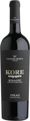 17,95 € 免费送货 | 红酒 Colomba Bianca Kore D.O.C. Sicilia 西西里岛 意大利 Syrah 瓶子 75 cl