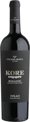 13,95 € Free Shipping | Red wine Colomba Bianca Kore D.O.C. Sicilia Sicily Italy Syrah Bottle 75 cl